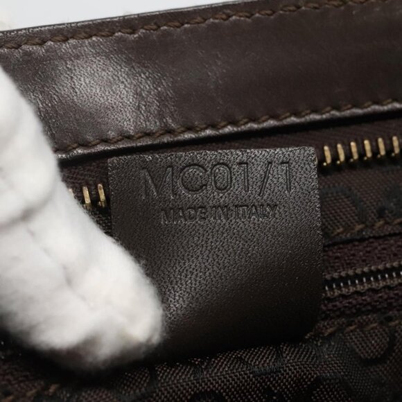 CELINE C Macadam Canvas Shoulder Bag Brown - Picture 9 of 15